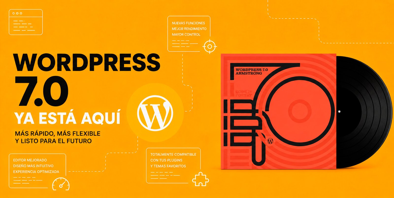 WordPress 7.0 "Armstrong": Inteligencia Artificial en el Núcleo y los Cambios Reales que Notarás al Editar